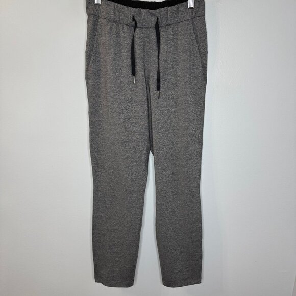 Lululemon Pants On The Fly 27" Heathered Black Women’s 2 - Picture 9 of 10